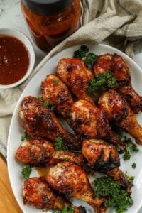 Sweet Barbecue Chicken Legs recipe fashiontobeauty.com